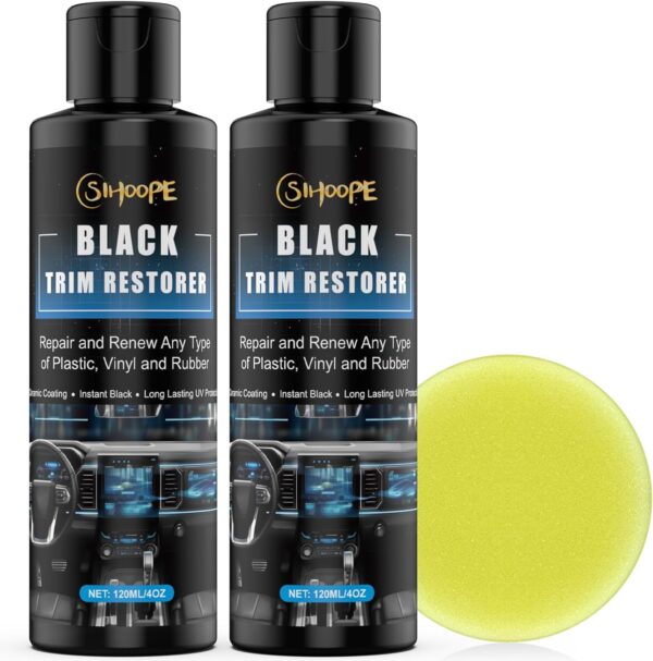2 bouteilles 200ml Black Trim Restorer - Image 3